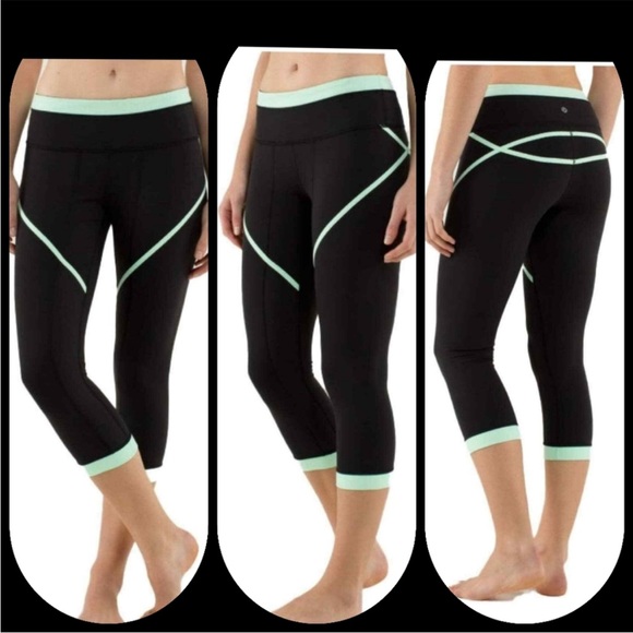 lululemon athletica Pants - Lululemon Black Crop Leggings